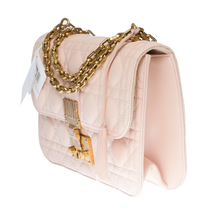 Brand New /Christian Dior Dioraddict Shoulder bag in Pink cannage leather,  GHW at 1stDibs