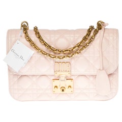 Brand New /Christian Dior Dioraddict Shoulder bag in Pink cannage leather, GHW
