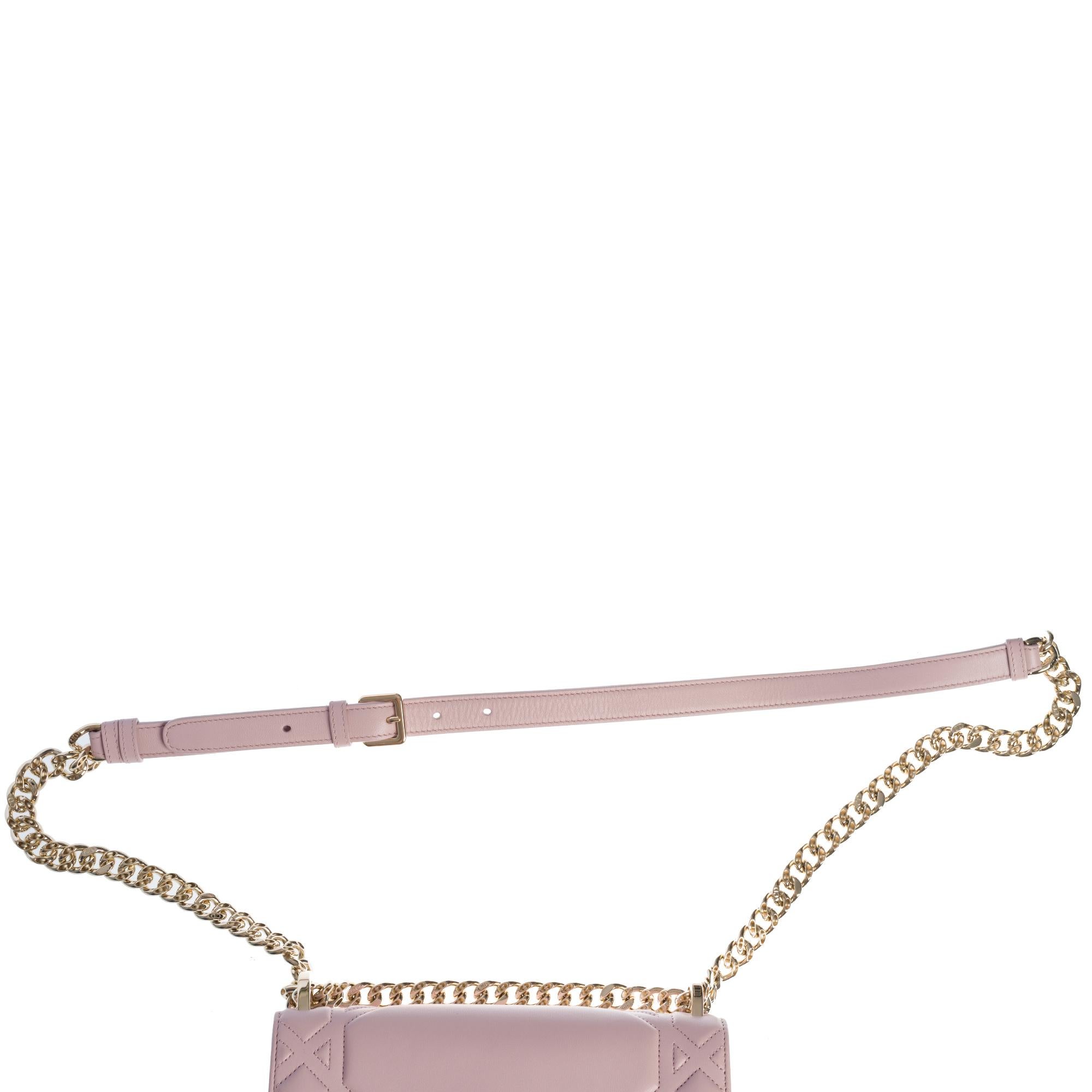 Brand New /Christian Dior Diorama Shoulder bag in Pink cannage leather, SHW In New Condition In Paris, IDF