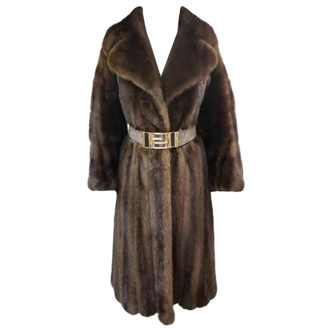 Christian dior mink fur coat size 18 For Sale