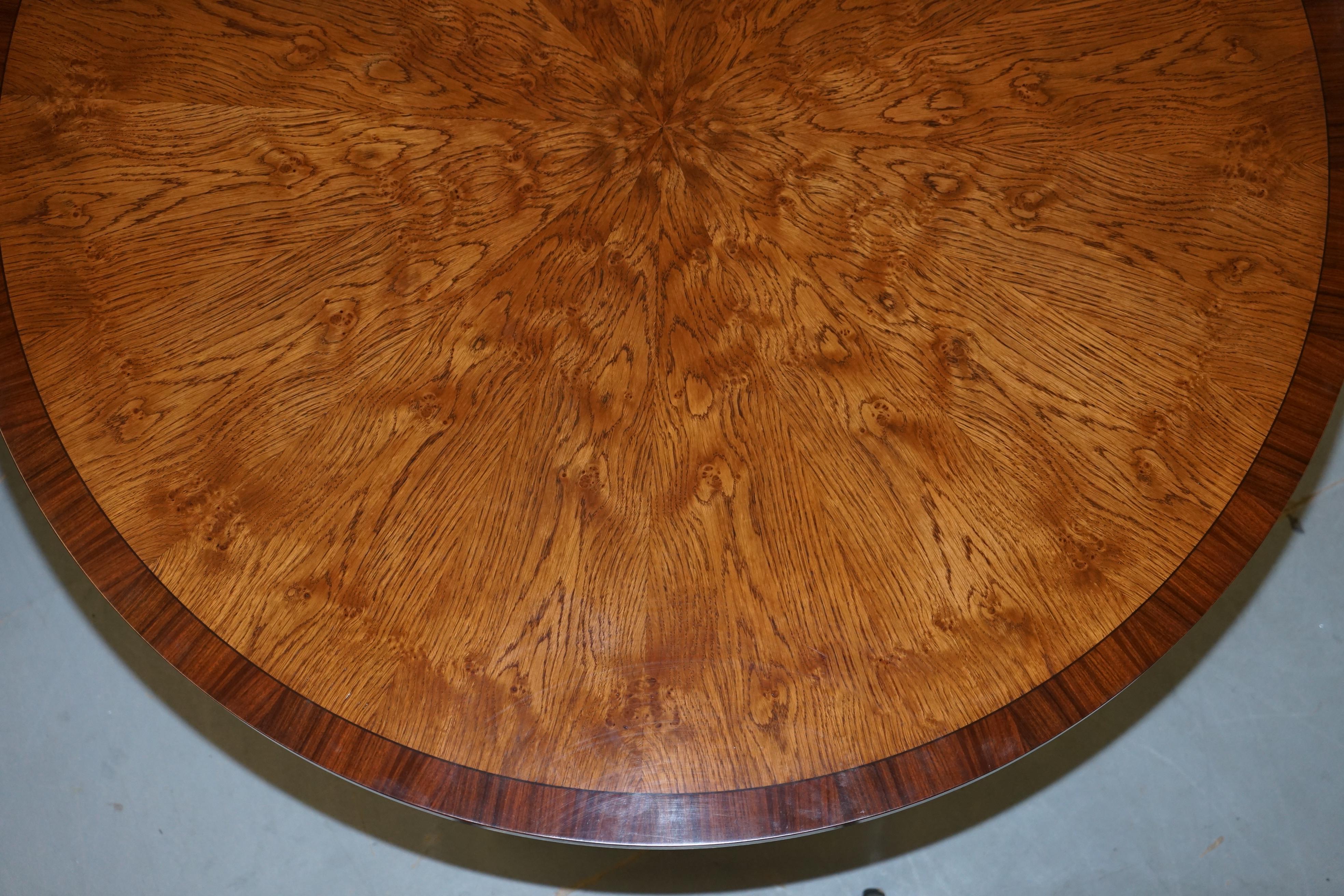 Brand New Cluster Pollard Oak Round Dining Tables Seats Four to Six People For Sale 6