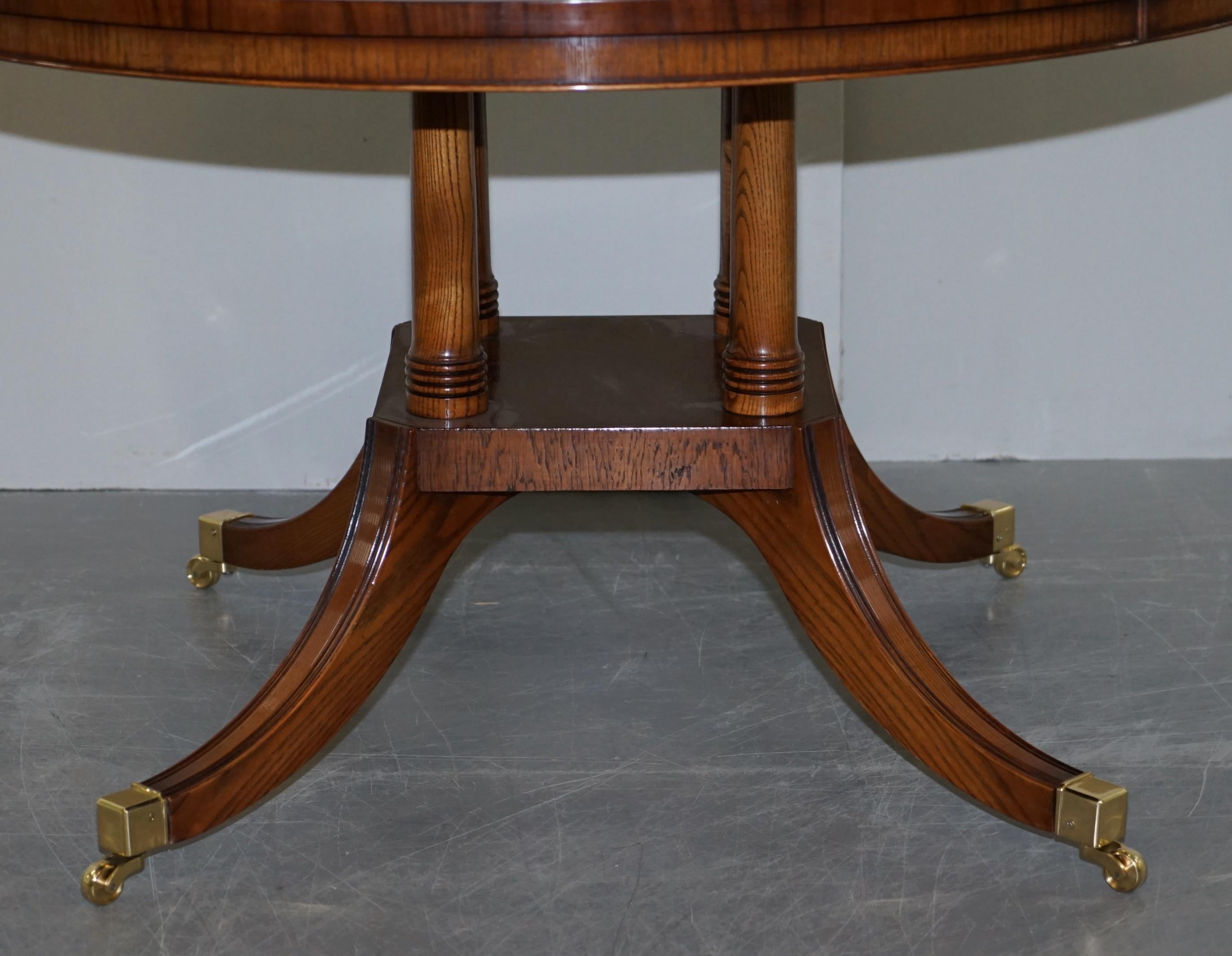 Other Brand New Cluster Pollard Oak Round Dining Tables Seats Four to Six People For Sale