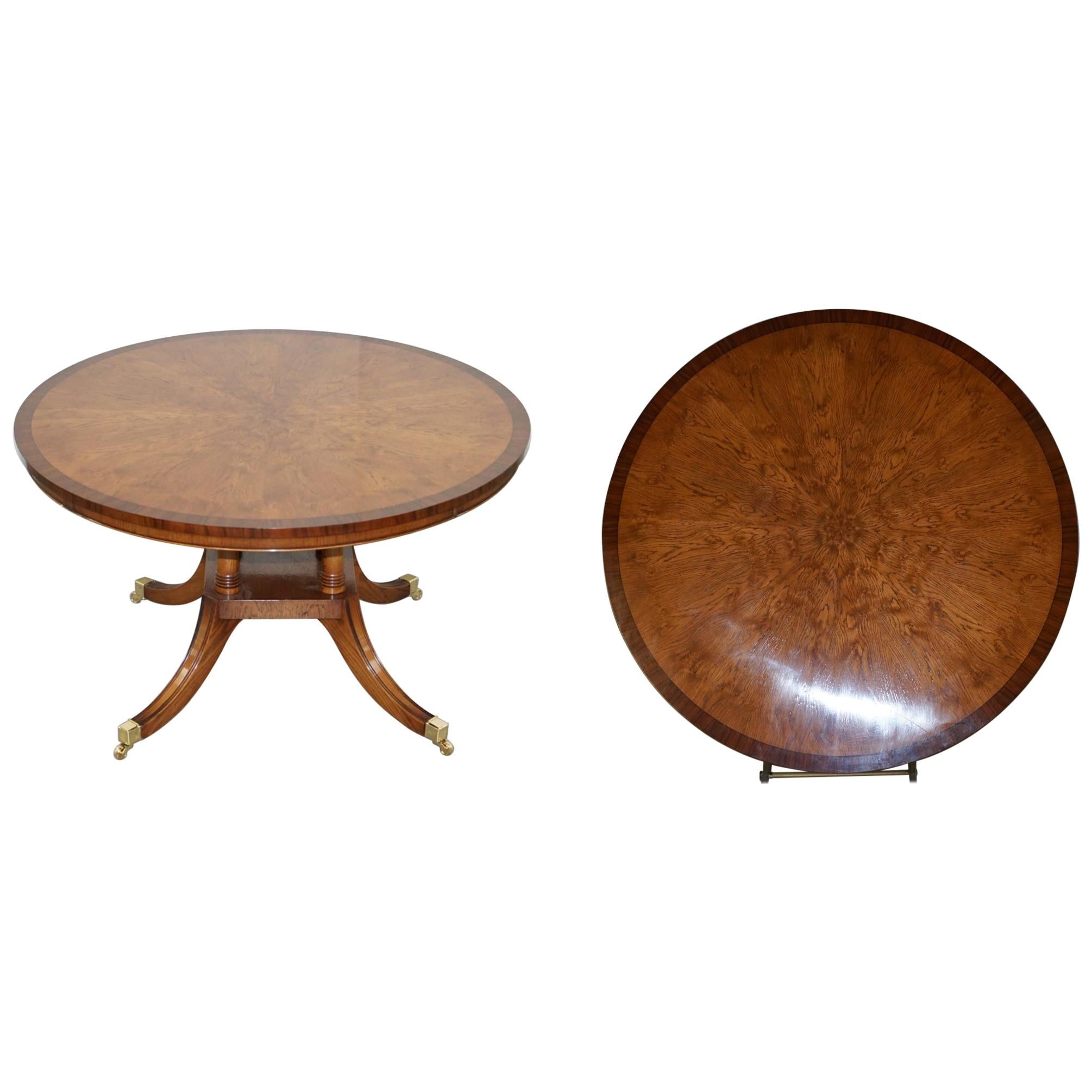 Brand New Cluster Pollard Oak Round Dining Tables Seats Four to Six People For Sale