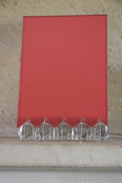 Cadre en cristal neuf de Baccarat, cadre en cristal de Baccarat