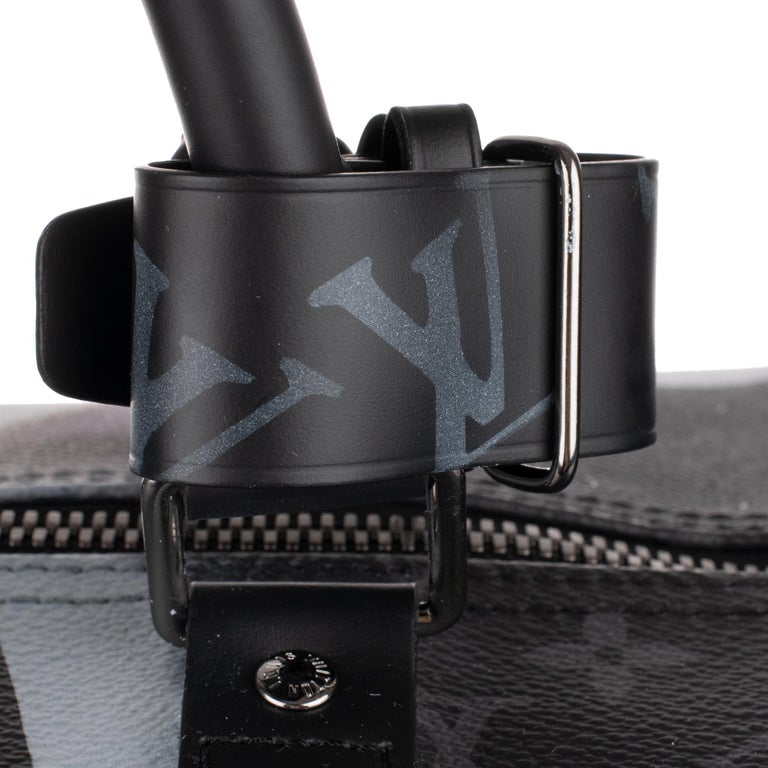 Brand New Customized BATBAG :  Louis Vuitton Keepall 55 Eclipse strap! 7