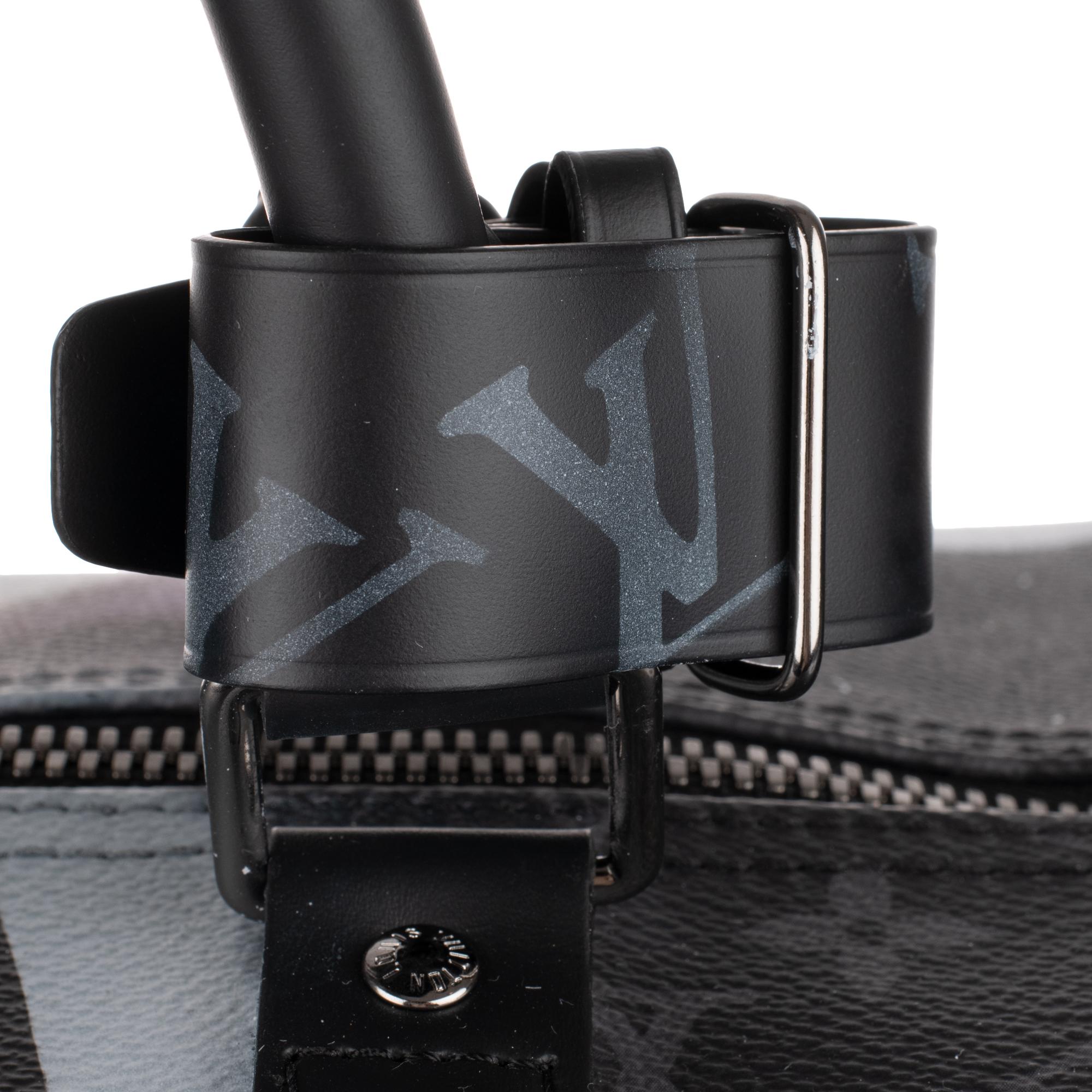 Brand New Customized BATBAG :  Louis Vuitton Keepall 55 Eclipse strap! 5