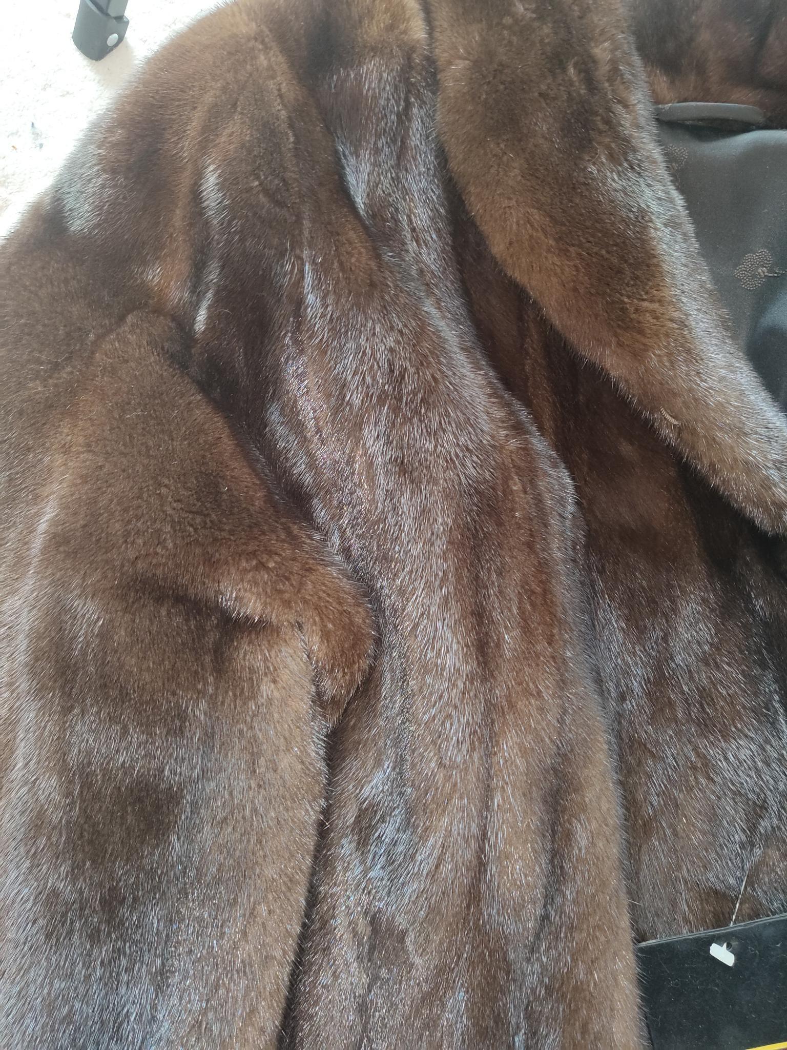 Brand new demi buff female mink fur coat size S 8 For Sale 10