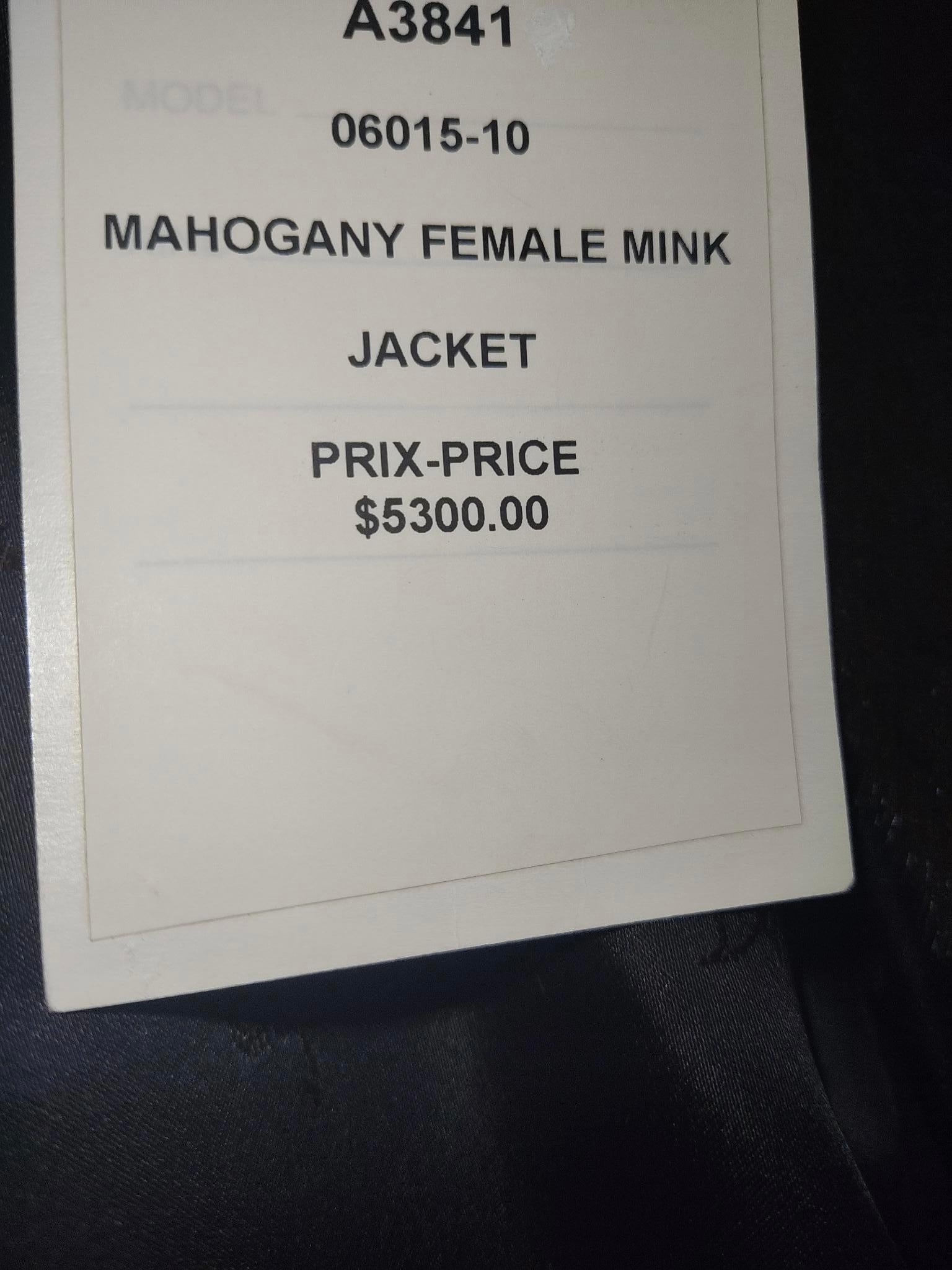 Brand new demi buff female mink fur coat size S 8 For Sale 12