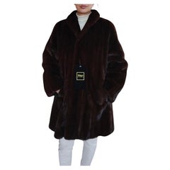 Brand new demi buff female mink fur coat size S 8