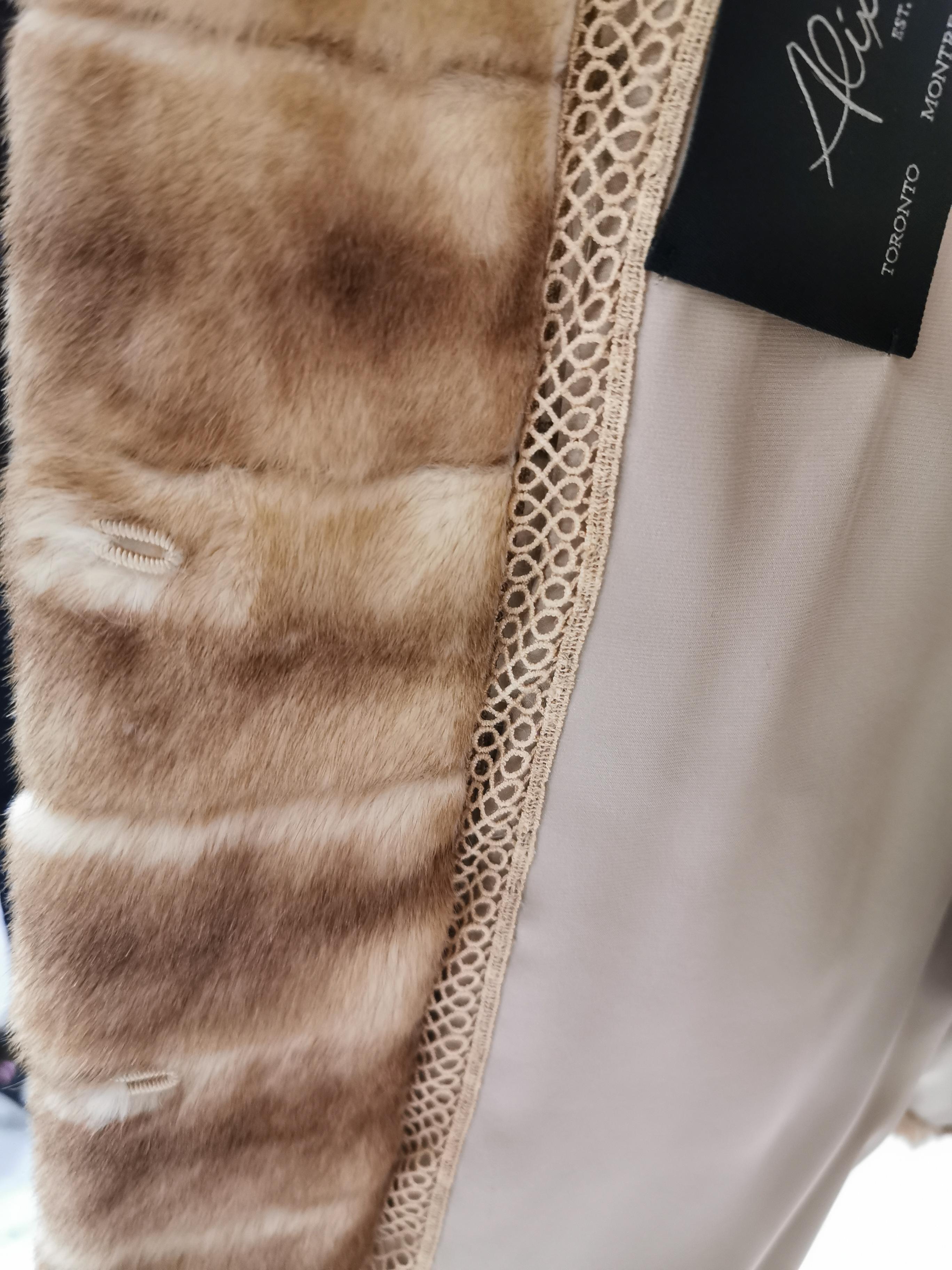 Brand New Dennis Basso Ermine Sable Fur Coat (Size 6-8/S) For Sale 2