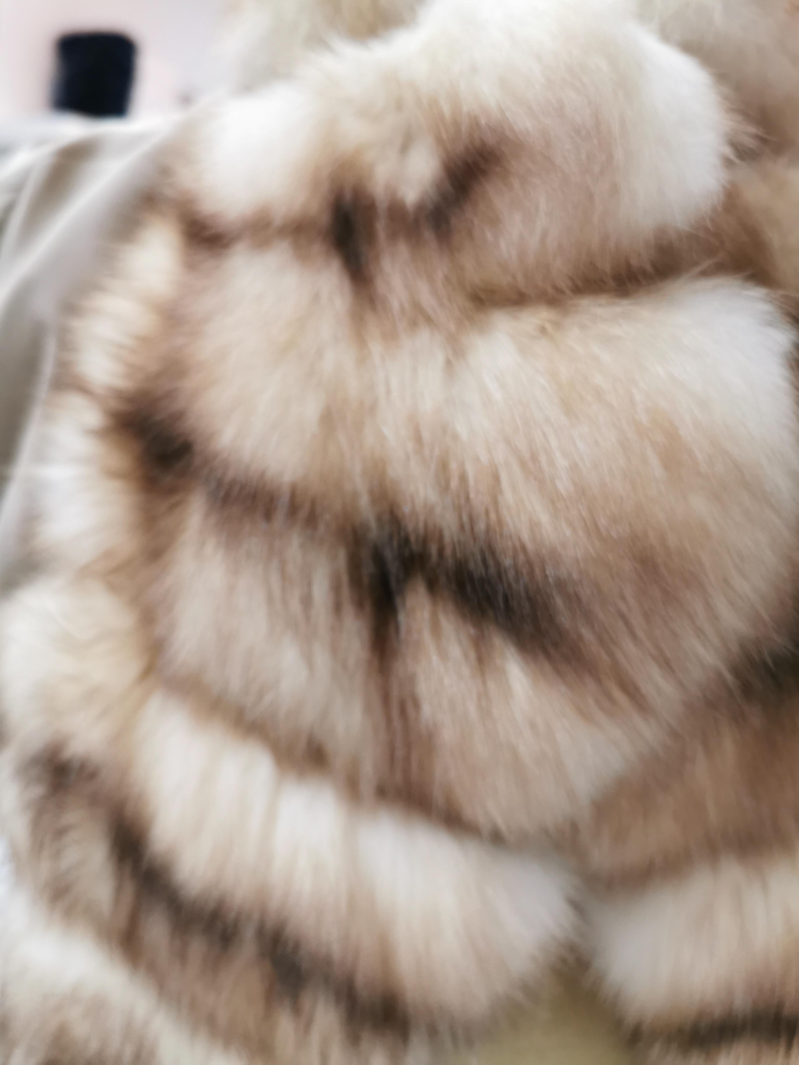 Brand New Dennis Basso Ermine Sable Fur Coat (Size 6-8/S) For Sale 4