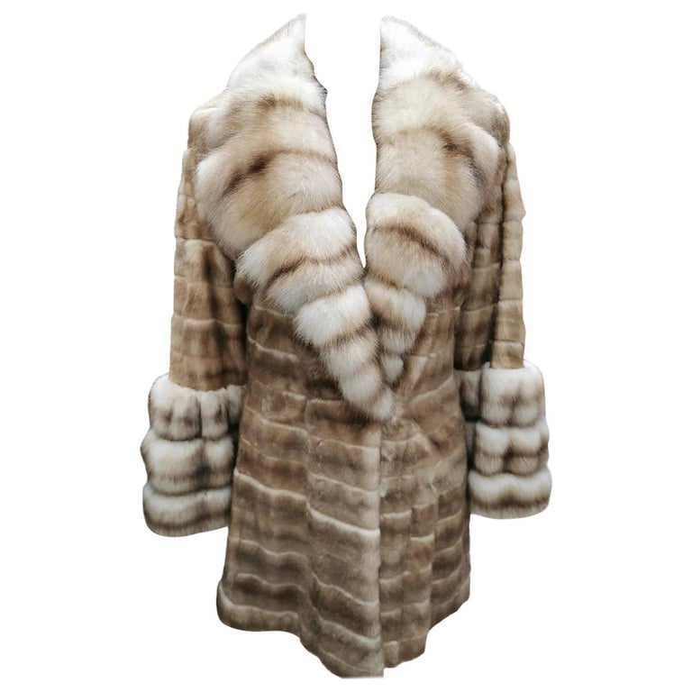 Brand New Dennis Basso Ermine Sable Fur, Real Ermine Fur Coat