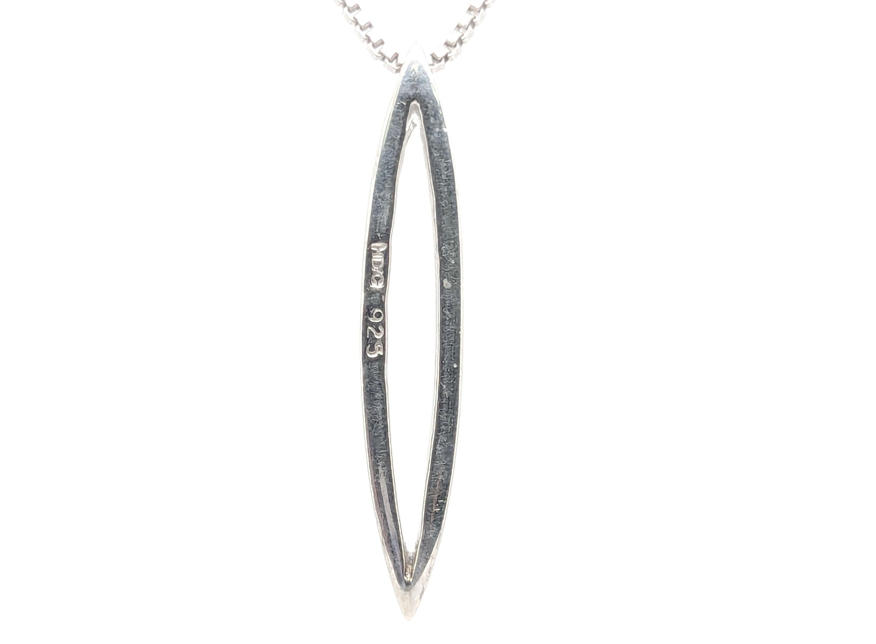 Nuovo Designer Hot Diamonds Brand Sterling Silver Pendant Necklace (Collana in argento) In condizioni Nuovo in vendita a Dearborn, MI
