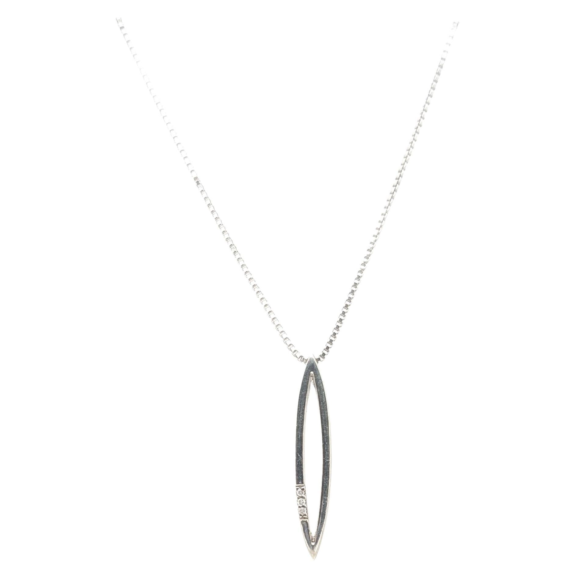 Nuovo Designer Hot Diamonds Brand Sterling Silver Pendant Necklace (Collana in argento)