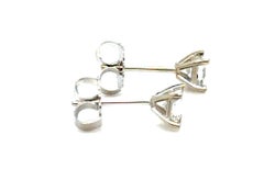 BRAND NEW Diamant Ohrstecker Mined .45ct Princess F-G SI 14K Weißgold