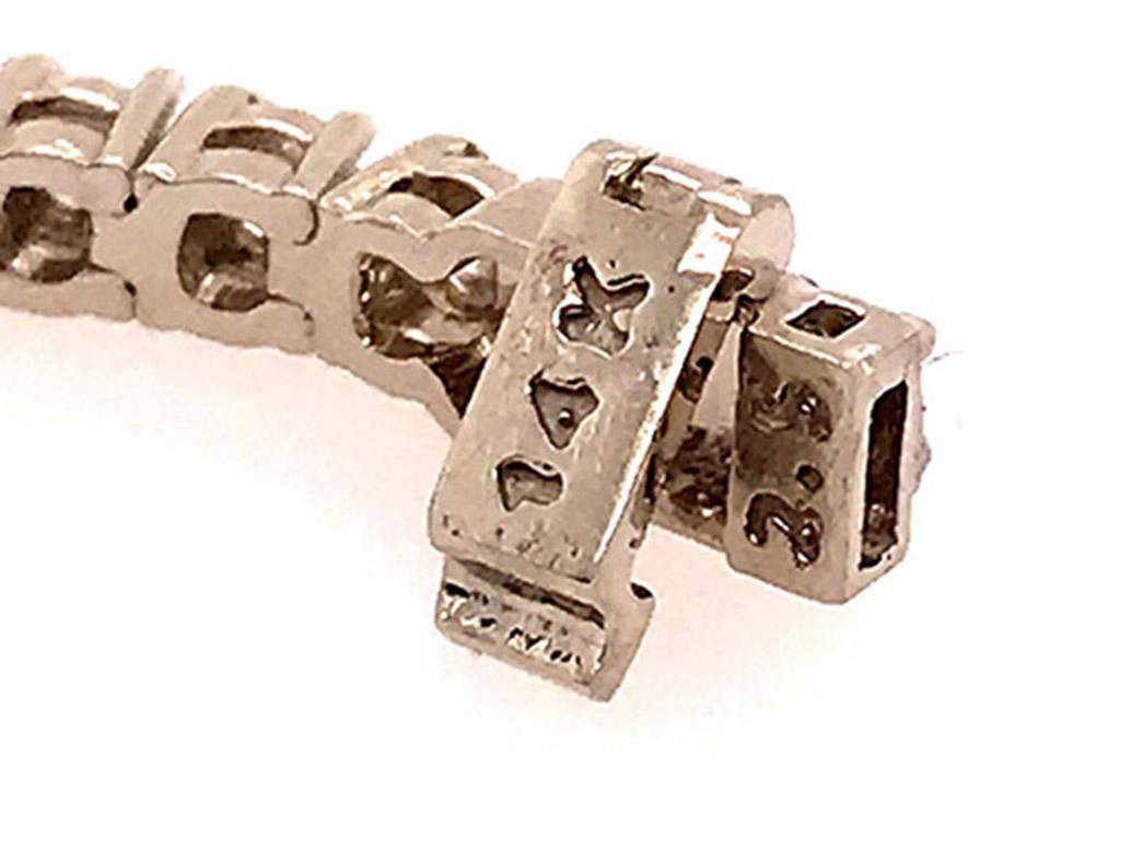 Brand New Diamant-Tennisarmband 3ct Rundschliff Quadratisch Set 14K Weißgold 7