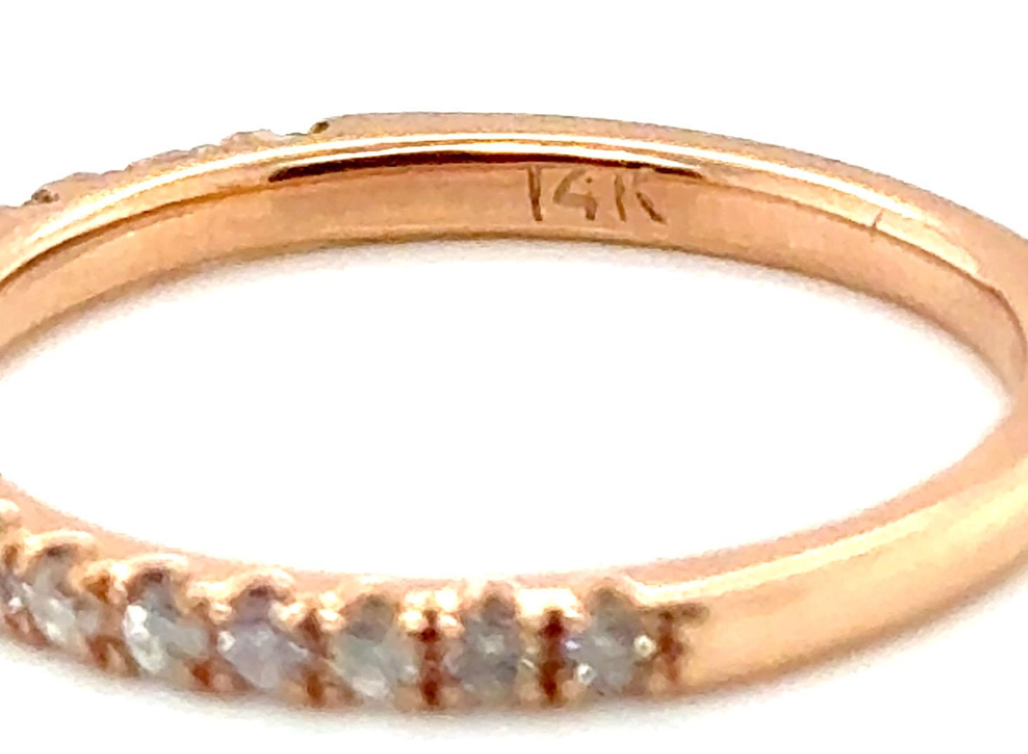 Brand New Diamond Wedding Ring Anniversary Band .25ct Mined 14K Rose Gold im Zustand „Neu“ im Angebot in Dearborn, MI