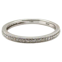 Brand New Diamond Wedding Ring Anniversary Band Mined F-G VS 14K MIlgrain