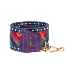 Brand New - Fancy Shoulder strap for bags in canvas and crocodile