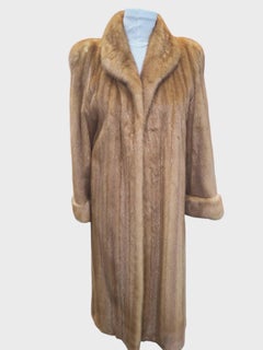 Brand New female Whiskey Mink Fur Coat Women's 12 no duties* tags 6500$