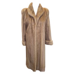 Brand New female Whiskey Mink Fur Coat Women's 12 no duties* tags 6500$
