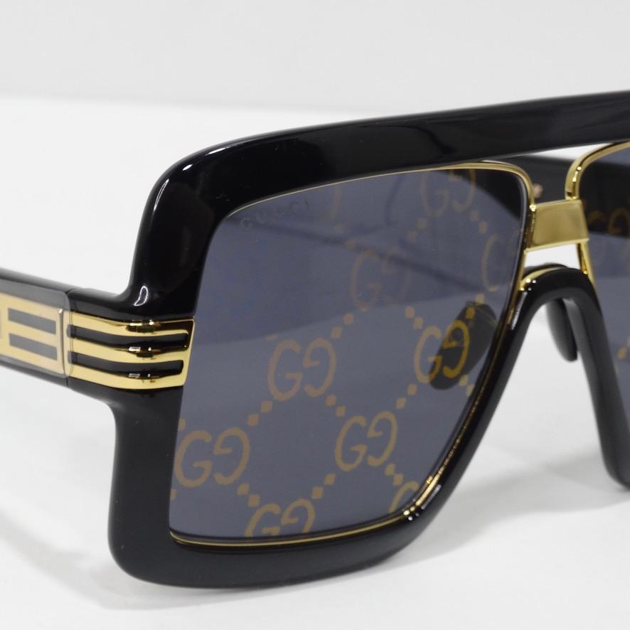 Lunettes de soleil Gucci Monogram Lense Brand New en vente 2