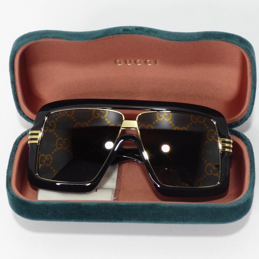 Brand New Gucci Monogram Lense Sunglasses For Sale 2