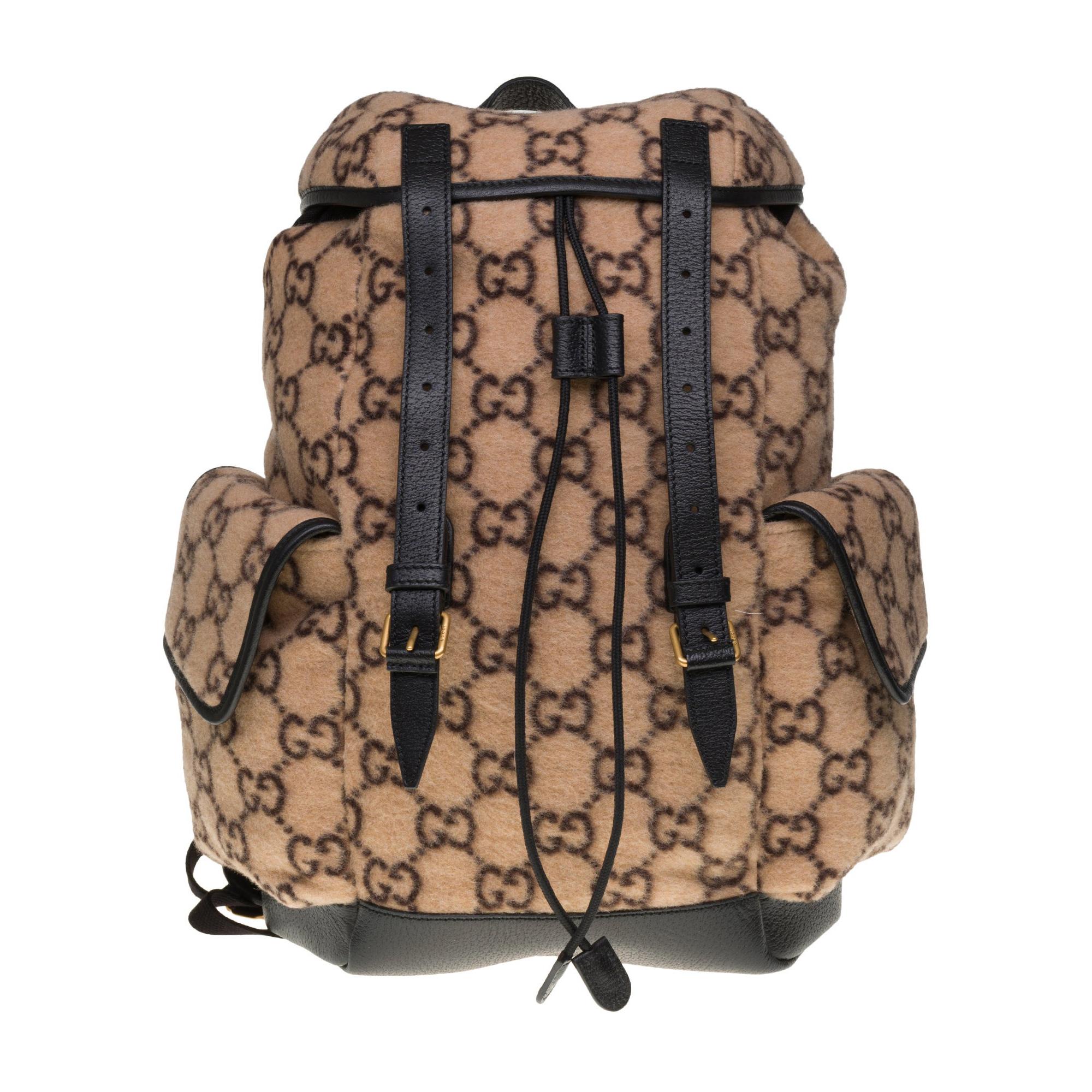 Brand New- Gucci Natural GG Wool Backpack