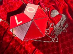 Brand new Gucci Valentine's Day Multicolor Small Heart Bag