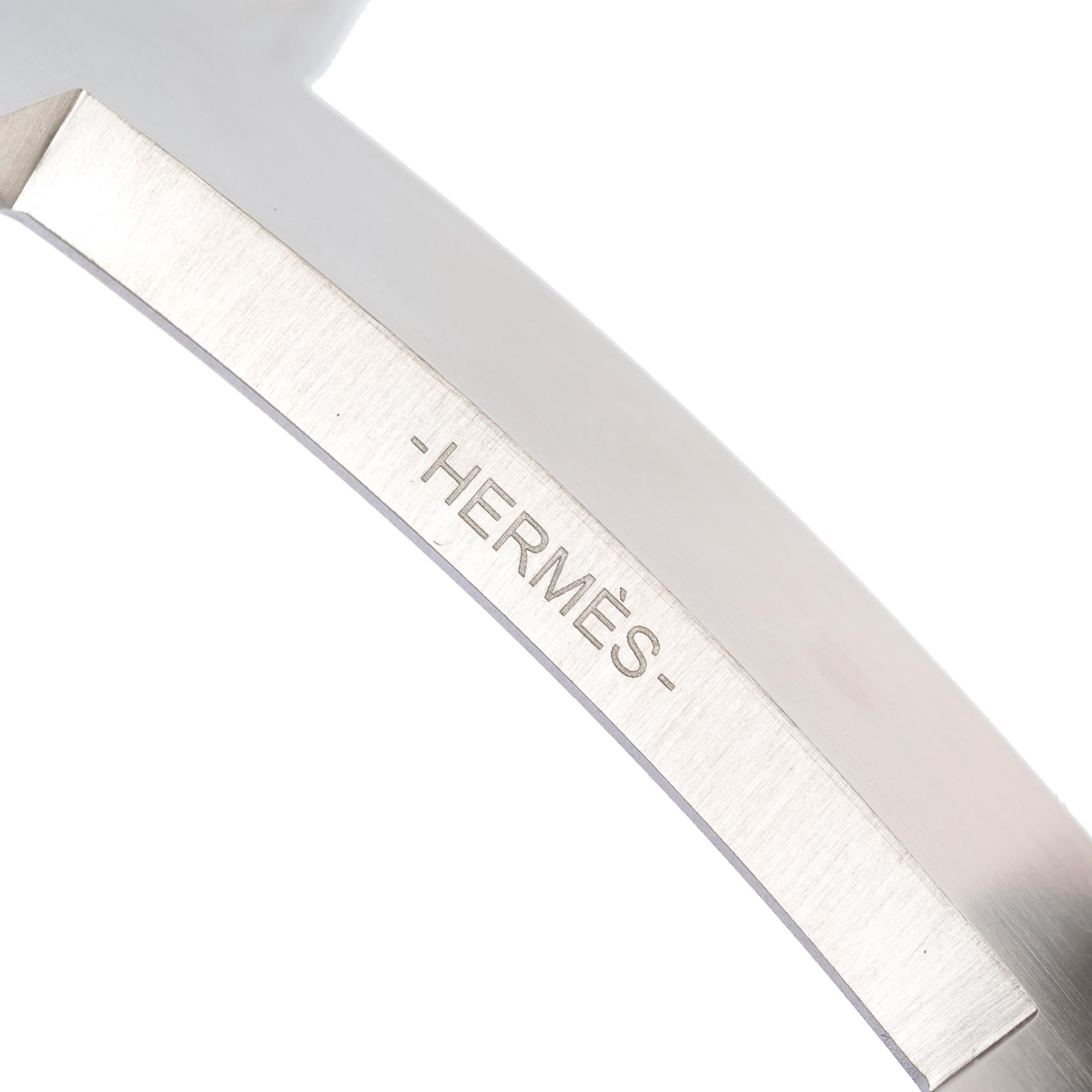 Brand new Hermes 2 GM 42 mm brushed silver metal buckle 3