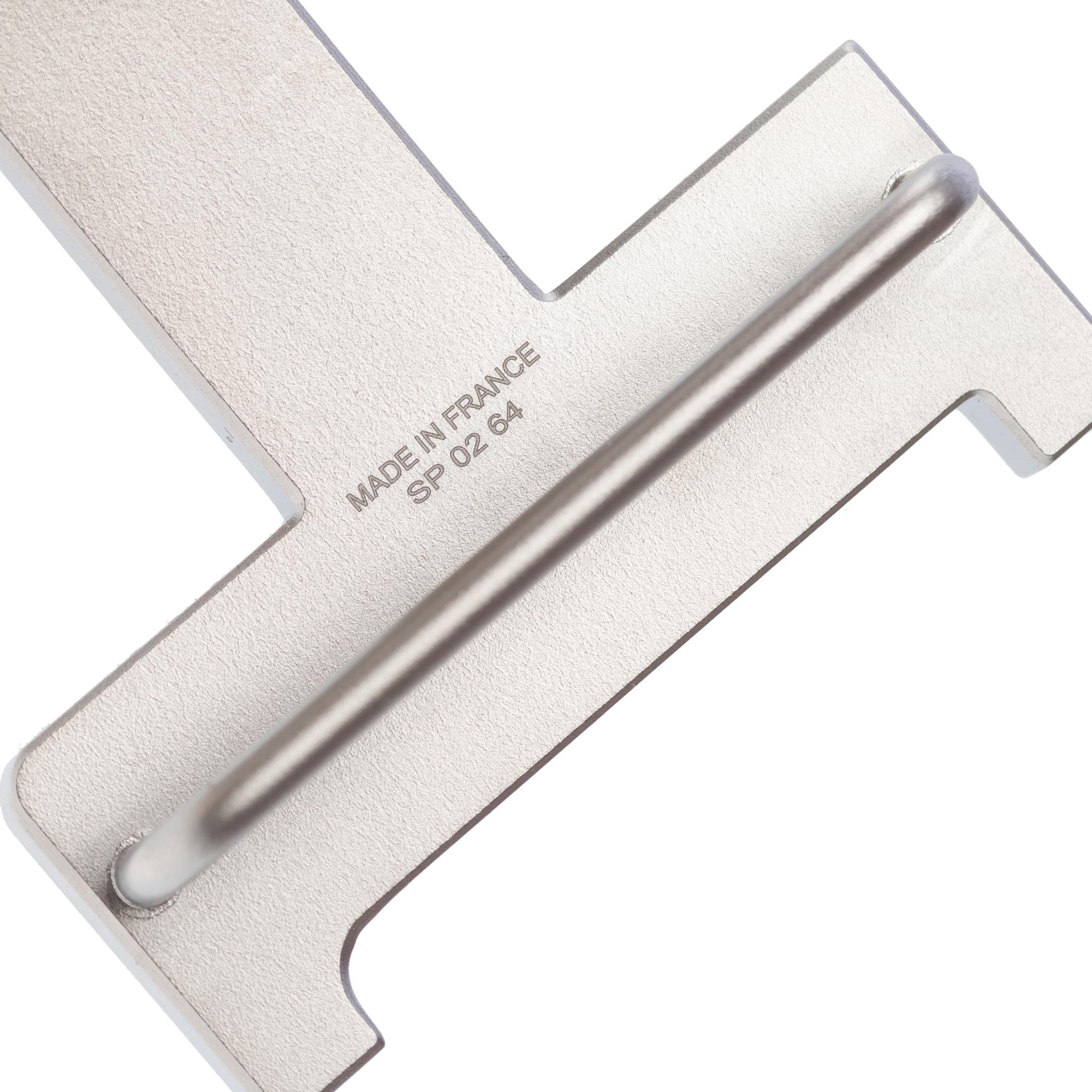 Brand new Hermes 2 GM 42 mm brushed silver metal buckle 4