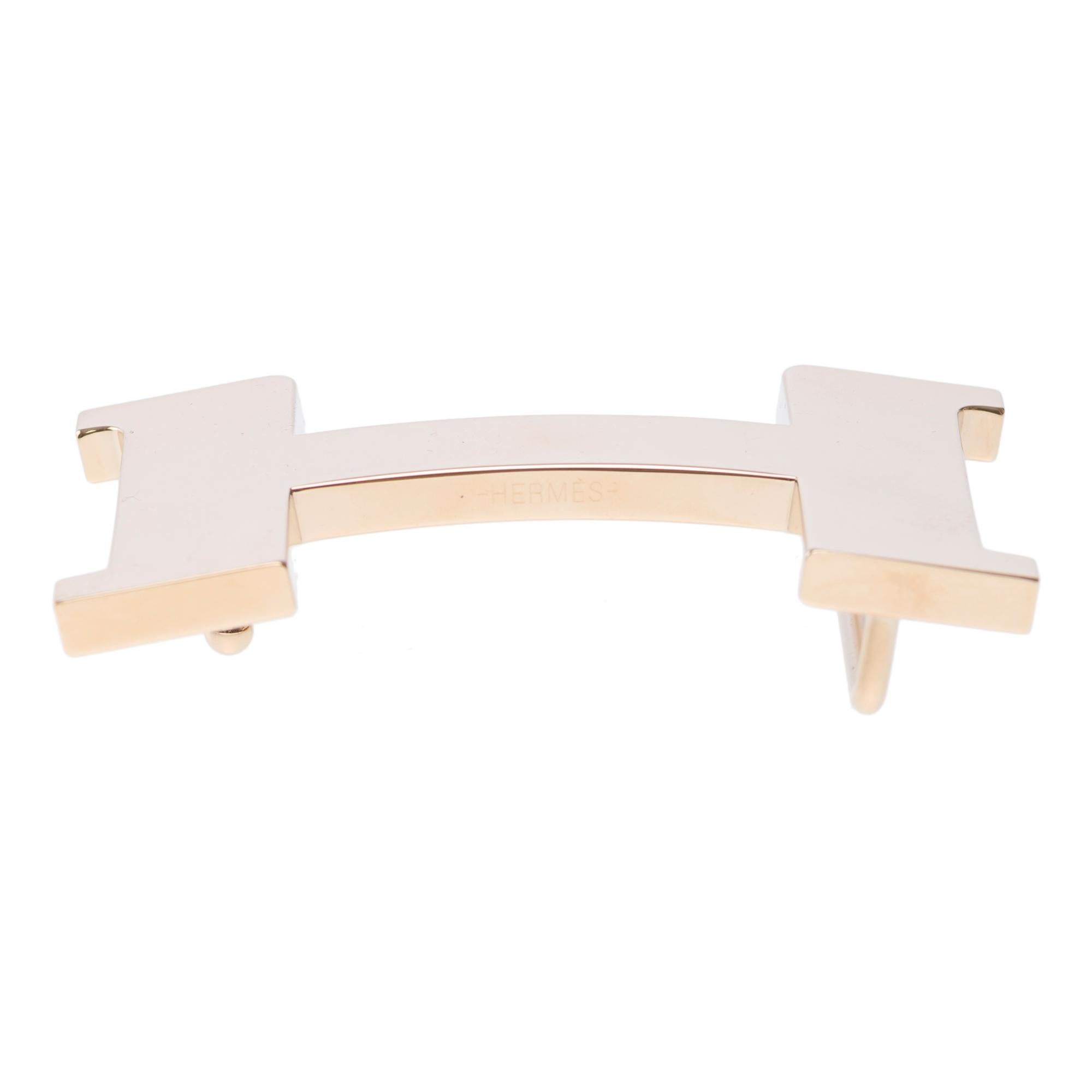 Brand new Hermes 2 GM 42 mm gold-plated metal buckle 6
