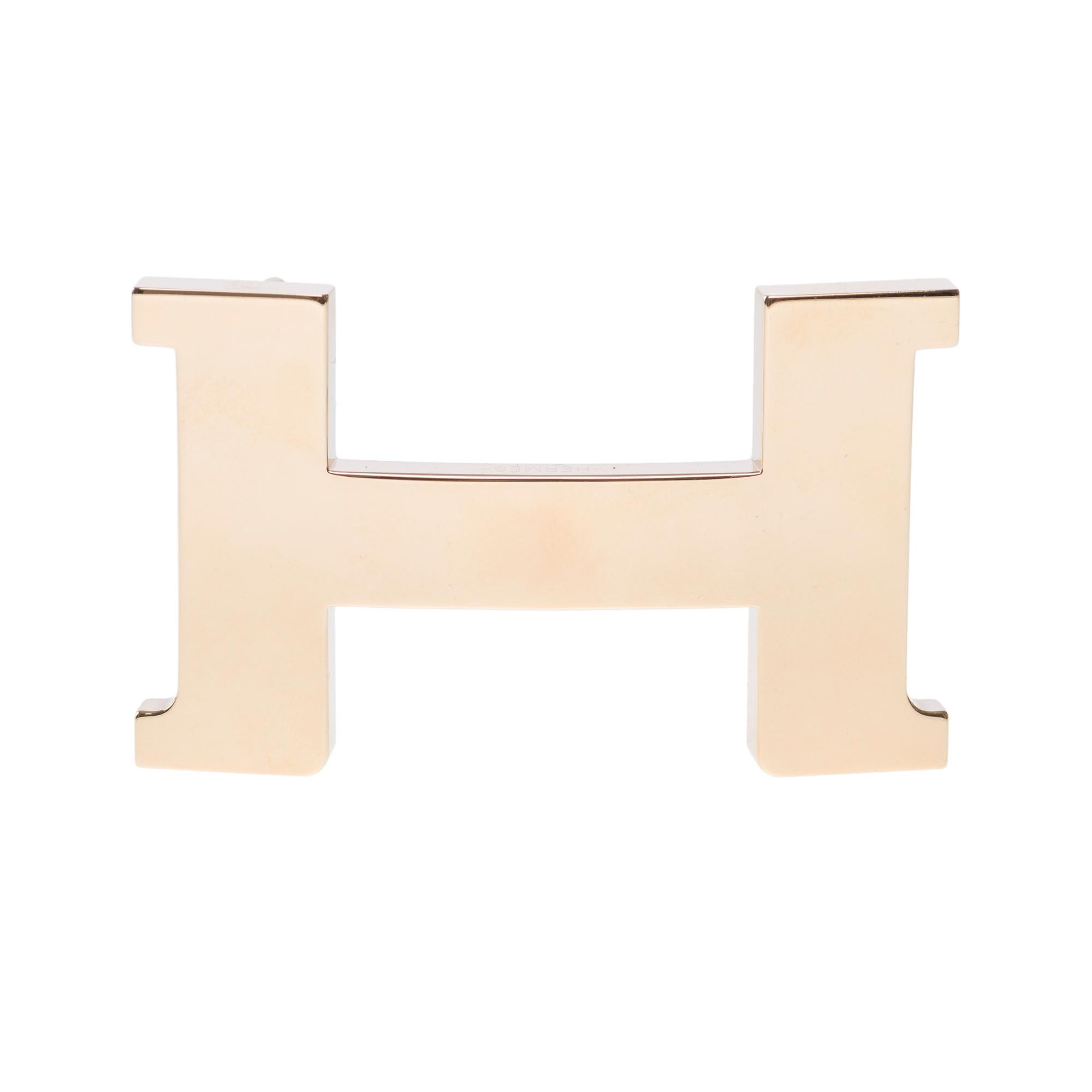 Brand new Hermes 2 GM 42 mm gold-plated metal buckle In New Condition In Paris, IDF