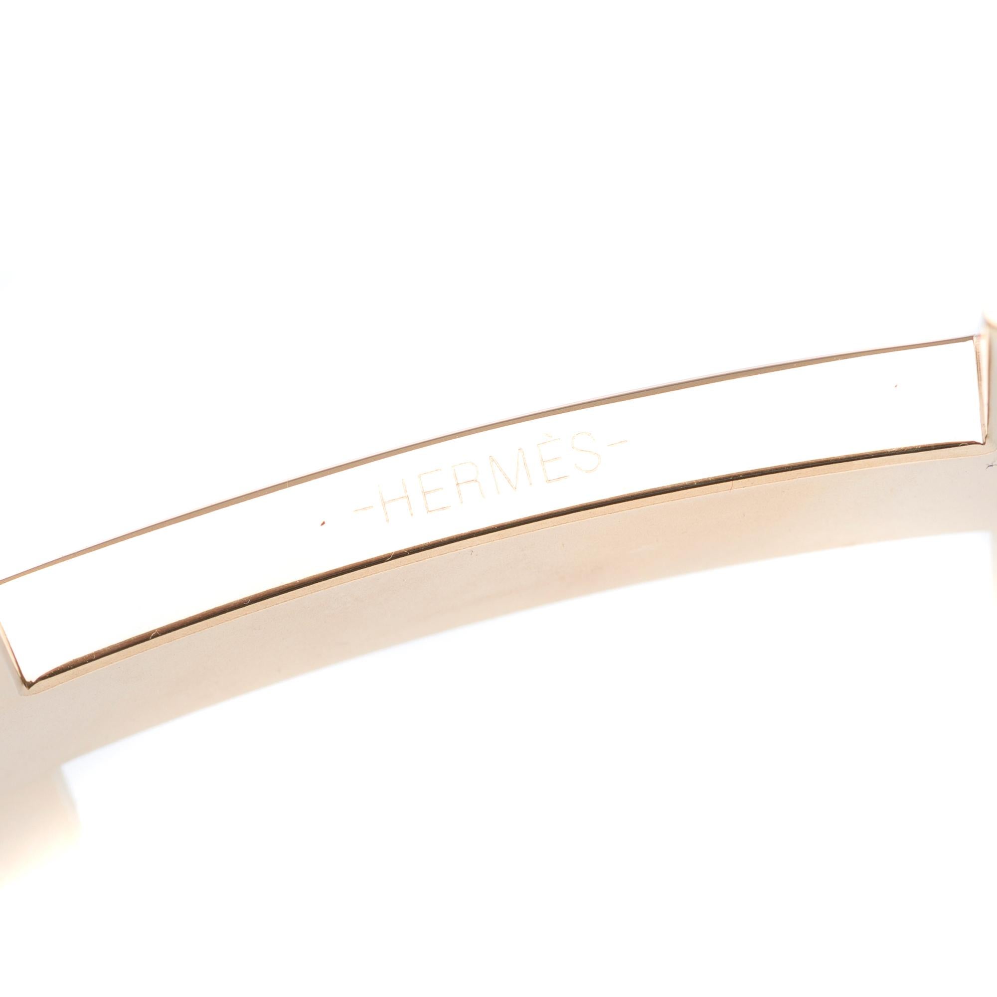 Brand new Hermes 2 GM 42 mm gold-plated metal buckle 3