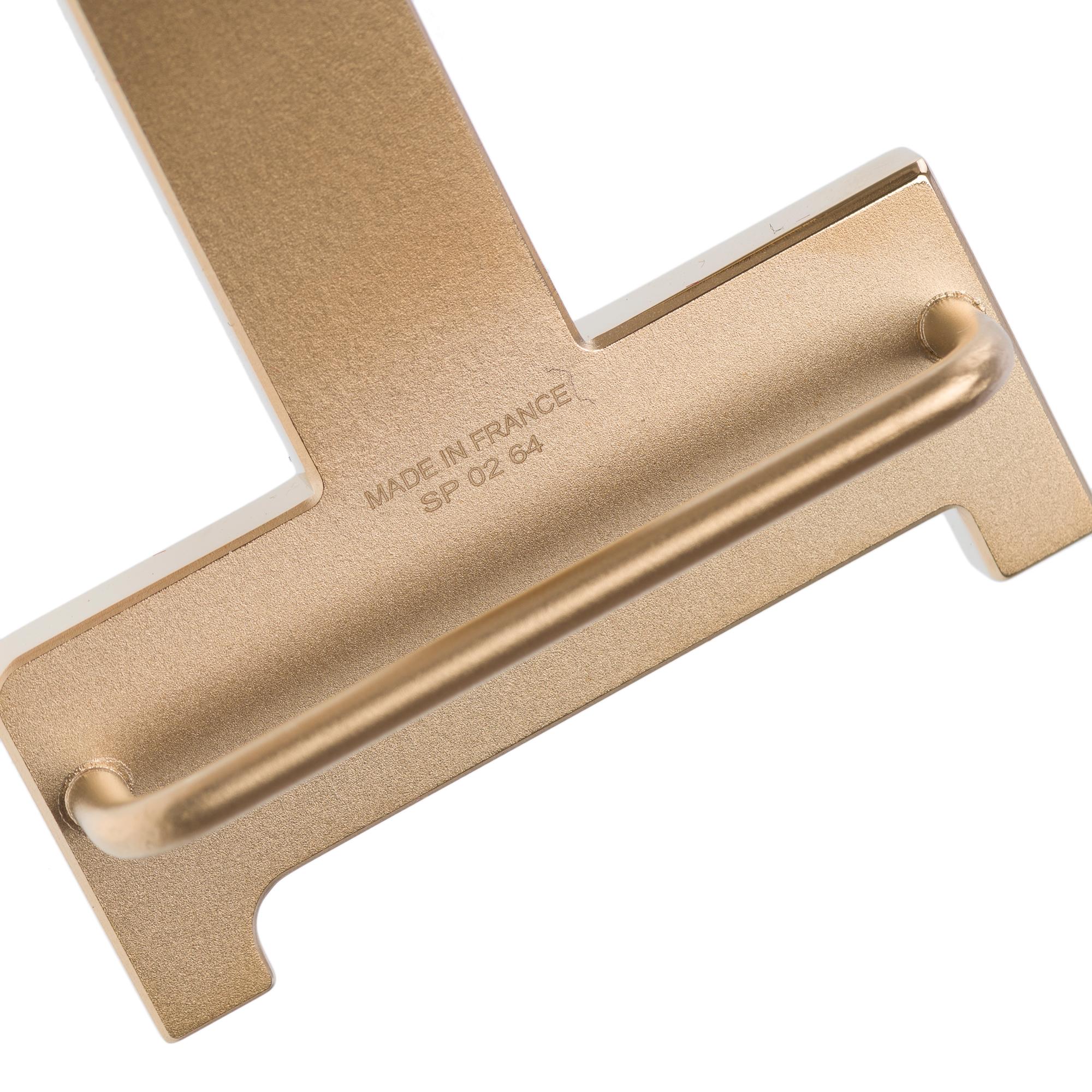 Brand new Hermes 2 GM 42 mm gold-plated metal buckle 4