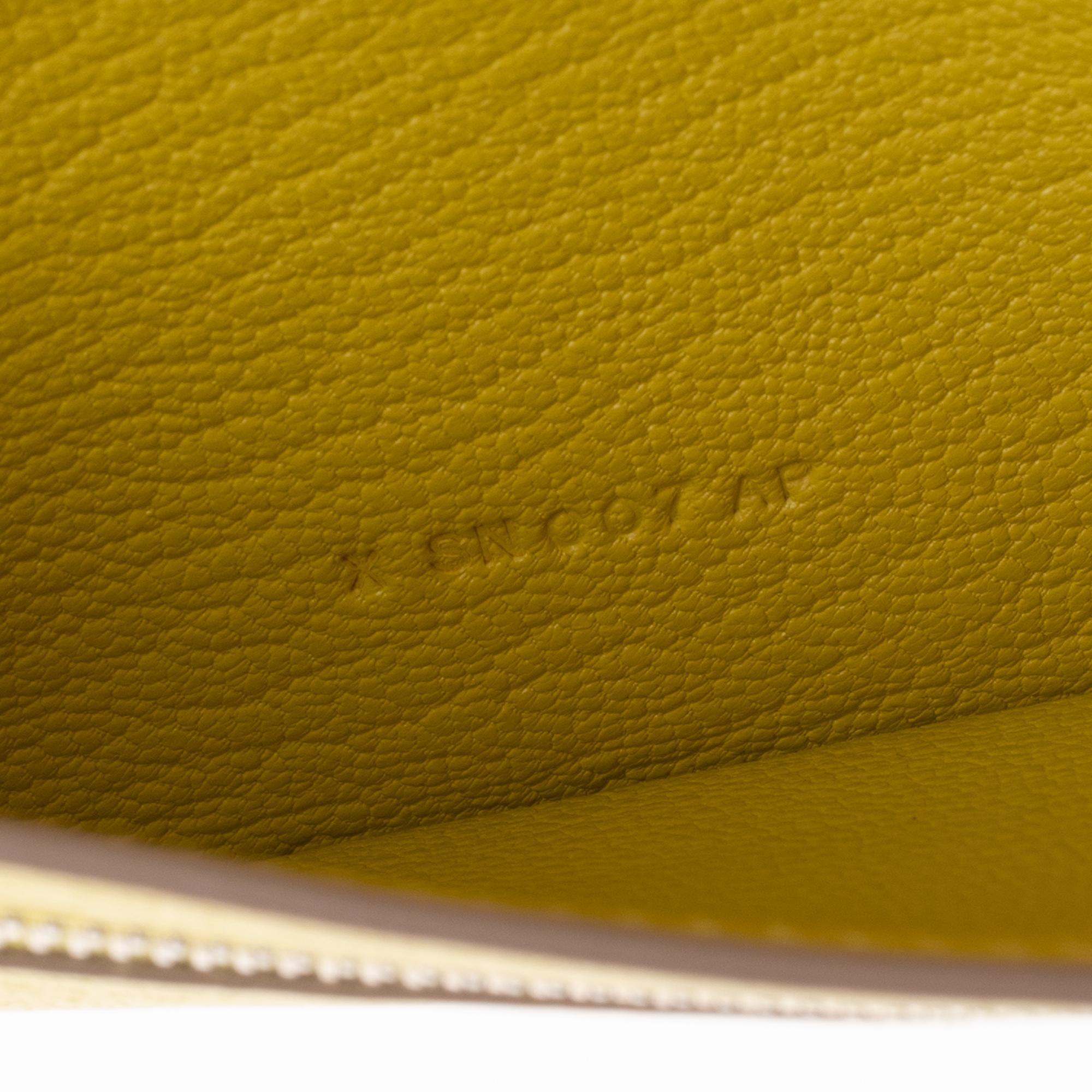 Brand new Hermès Béarn Wallet in yellow Mysore goat ! 1