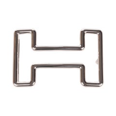 Brand new Hermès belt buckle model "Tonight" in shiny silver !