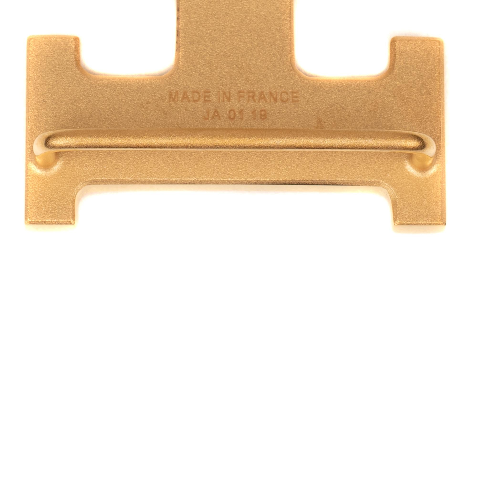 Women's or Men's Brand new Hermes Calandre Gold Belt Buckle  !