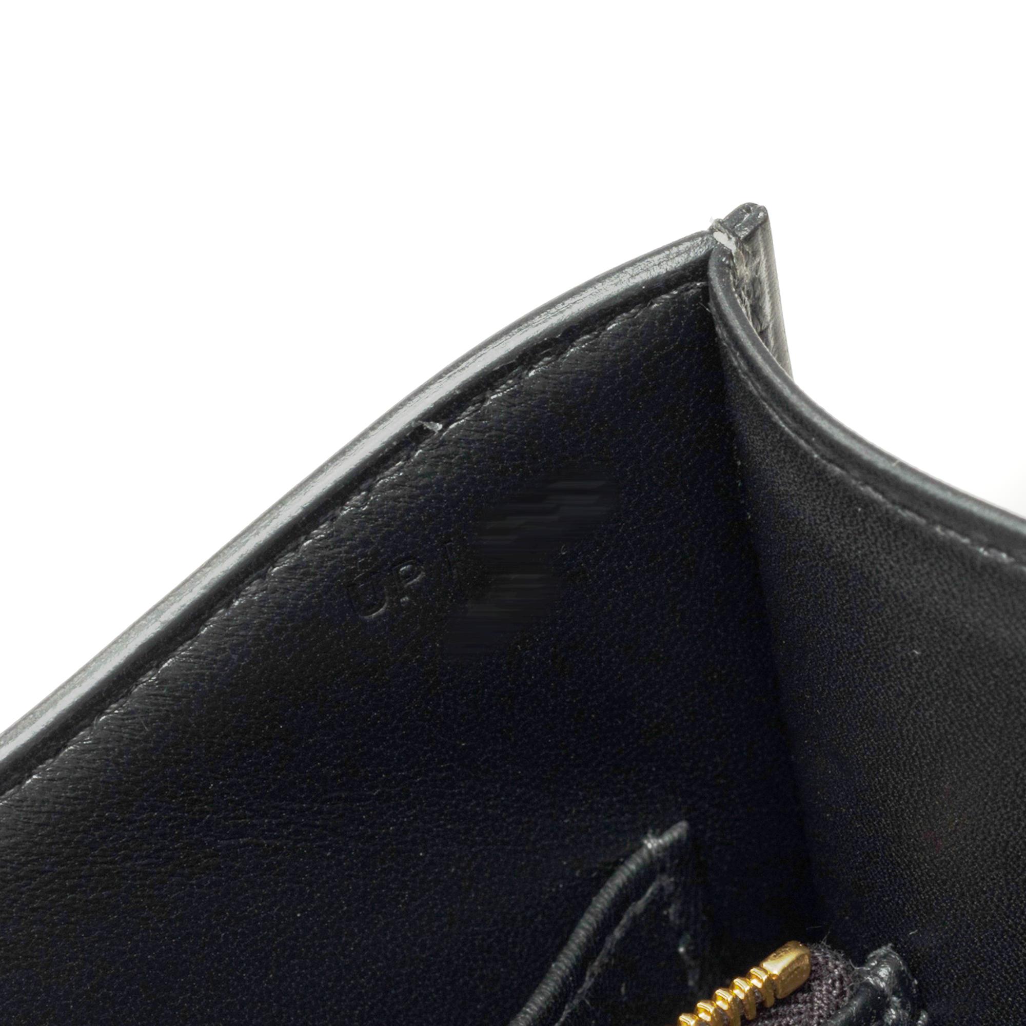 Brand New Hermès Constance 23 shoulder bag in Black Box Calf leather , GHW For Sale 4