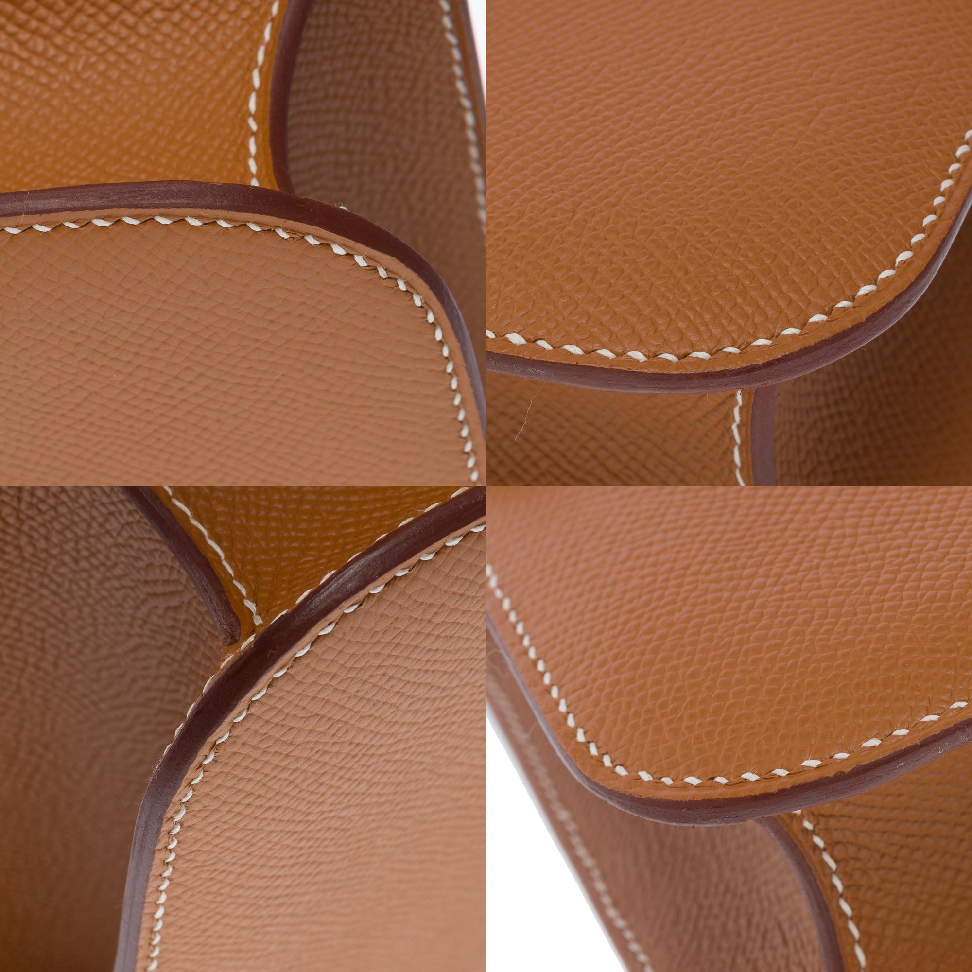 Brand New Hermès Constance 23 shoulder bag in Gold Epsom leather , GHW 6