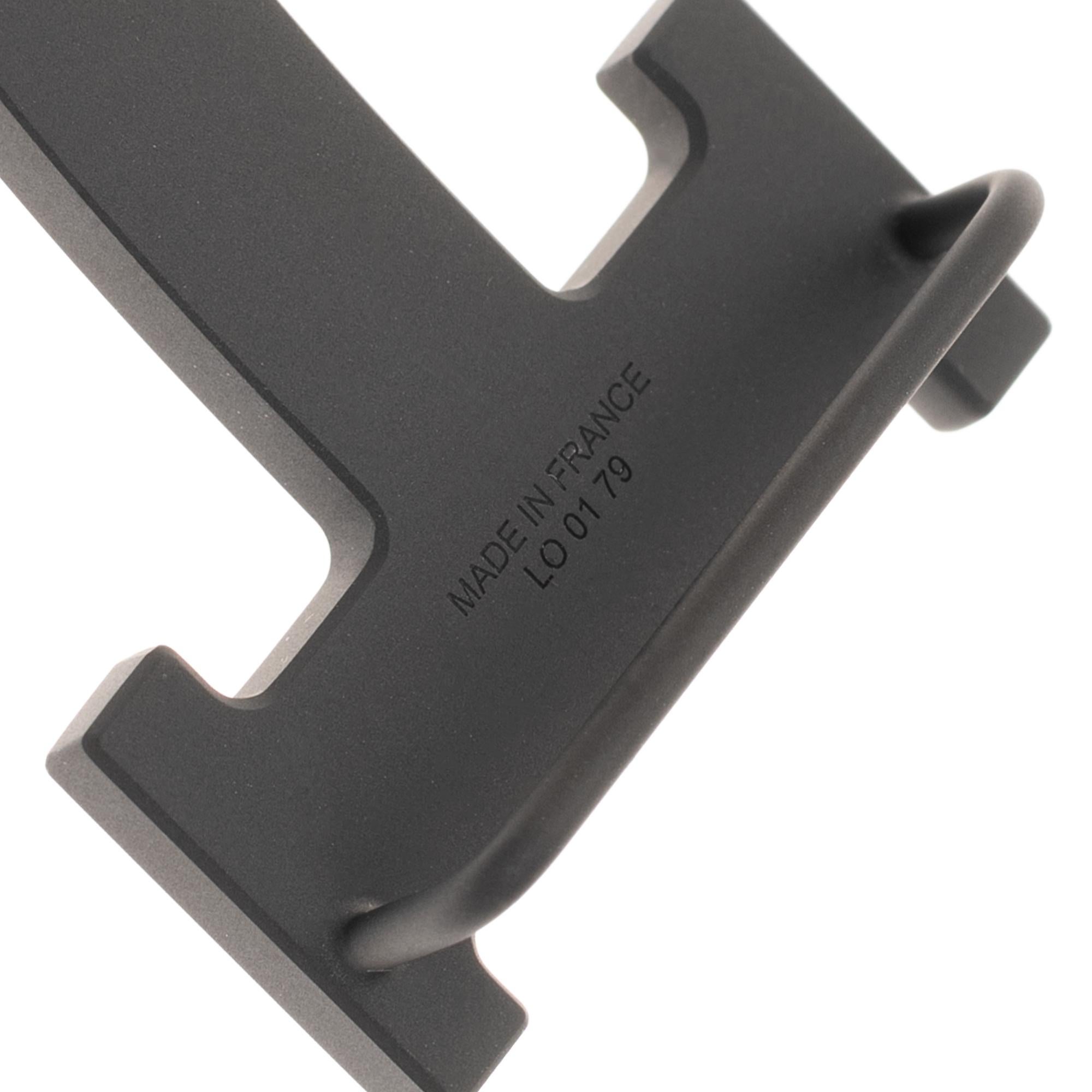 Brand new Hermes Constance 5382 in matt black PVD Belt Buckle ! In New Condition In Paris, IDF