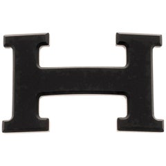 Brand new Hermes Constance 5382 in matt black PVD Belt Buckle !