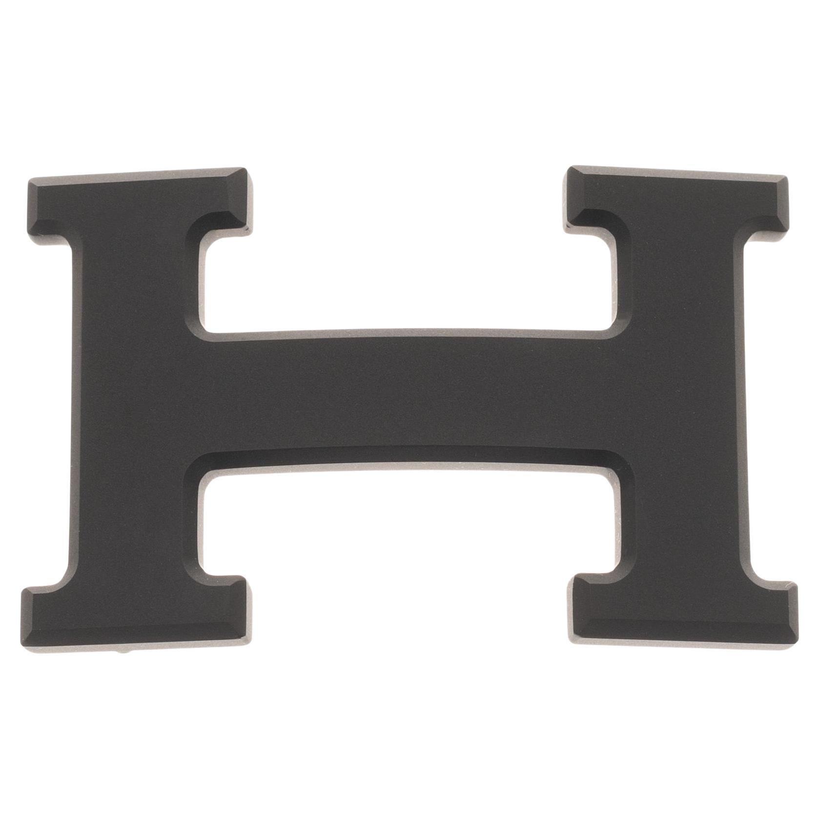 Brand new Hermes Constance 5382 in matt black PVD Belt Buckle !