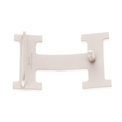 Brand new Hermes Constance 5382 in matt silver PVD Belt Buckle !