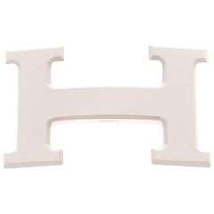 Brand new Hermes Constance 5382 in matt silver PVD Belt Buckle !