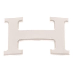 Brand new Hermes Constance 5382 in matt silver PVD Belt Buckle !