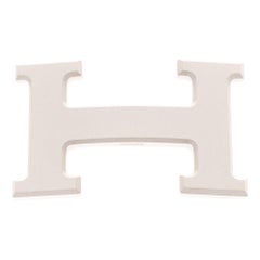 Brand new Hermes Constance 5382 in matt silver PVD Belt Buckle !