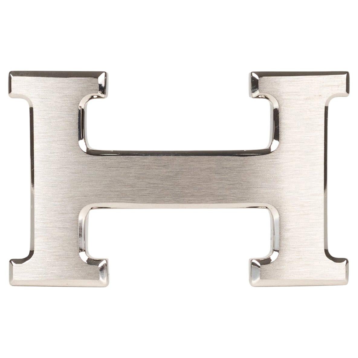 Brand new Hermes Constance brushed silver Belt Buckle !