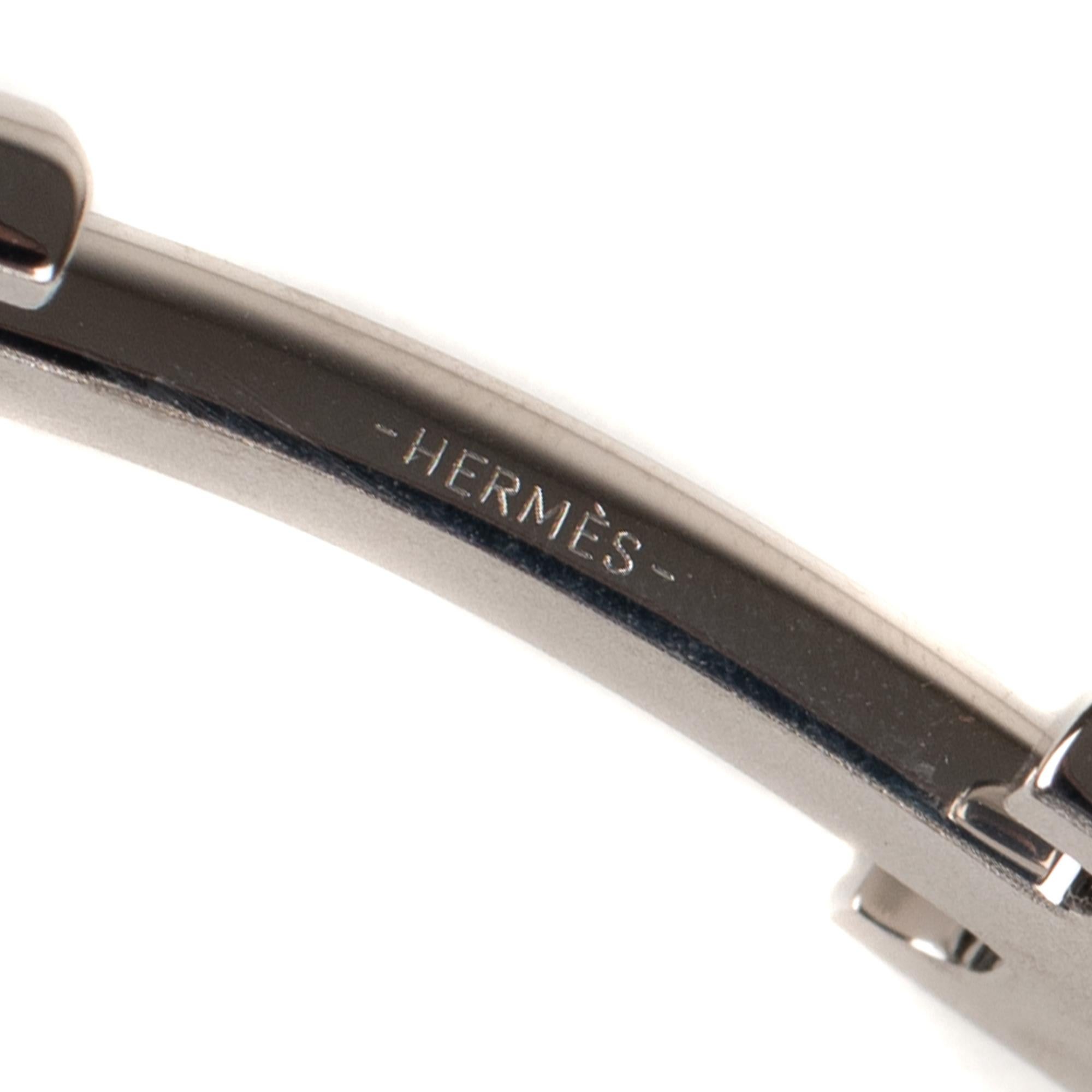 Brand new Hermes constance shiny silver Belt Buckle ! 1