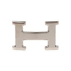 Brand new Hermes constance shiny silver Belt Buckle !
